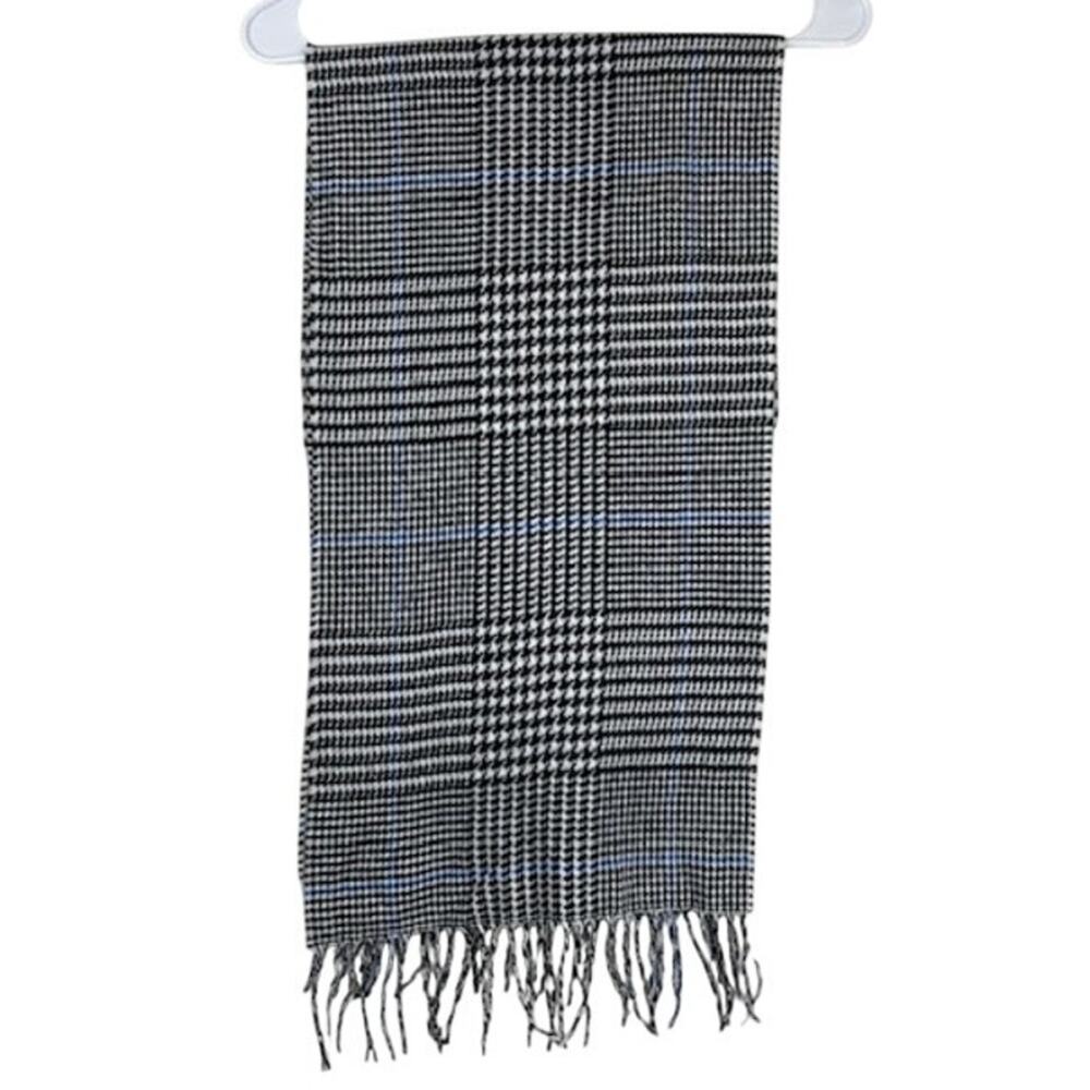 Unbranded women's cashmere plaid scarf, made in Germany.